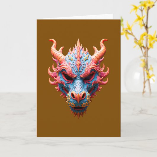 Aurora Dragon Mask カード (黄色い花)