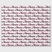 Aurora faded pink personalisiertes Geschenkpapier ラッピングペーパー (フラット)