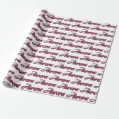 Aurora faded pink personalisiertes Geschenkpapier ラッピングペーパー (アンロールド)
