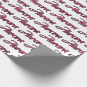 Aurora faded pink personalisiertes Geschenkpapier ラッピングペーパー (角)