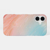 Aurora Gradient Fluid Art Phone Case iPhone 16ケース (裏面横)