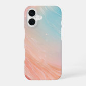Aurora Gradient Fluid Art Phone Case iPhone 16ケース (裏面)