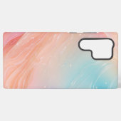 Aurora Gradient Fluid Art Phone Case Samsung Galaxyケース (裏面横)