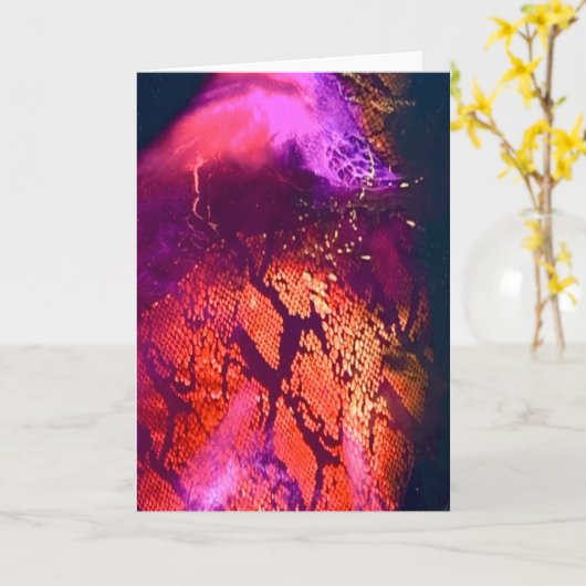 Aurora-Inspired Luxury Art カード (黄色い花)