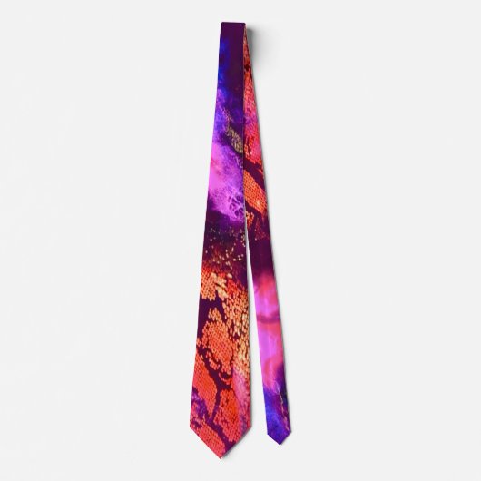 Aurora-Inspired Luxury Art ネクタイ (正面)