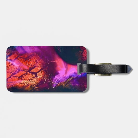 Aurora-Inspired Luxury Art ラゲッジタグ (裏面横)