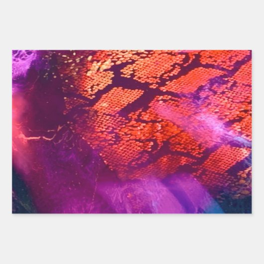 Aurora-Inspired Luxury Art ラッピングペーパーシート (正面)