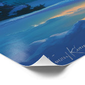 Aurora Letter U Poster | Northern Lights Art ポスター (コーナー)