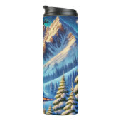 Aurora Mountain Train Arctic Journey タンブラー (回転右)
