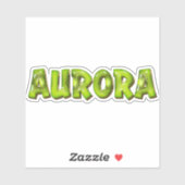 Aurora Name Kiwi Design Aufkleber Sticker シール (シート)