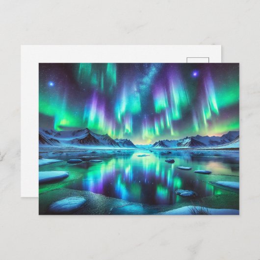 Aurora Nightscape – はがき (正面/裏面)