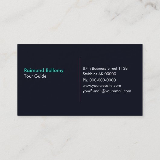 Aurora Northern Lights 名刺 (裏面)