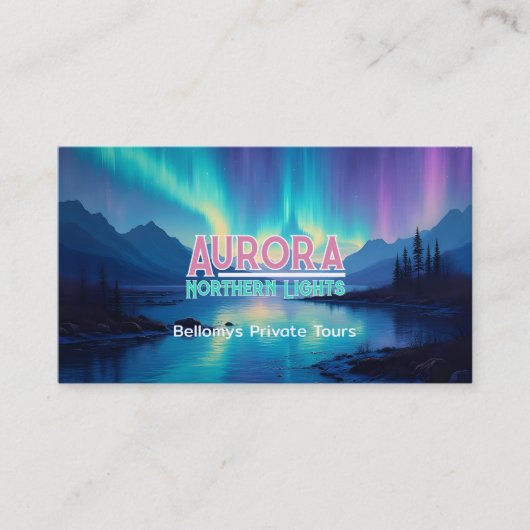 Aurora Northern Lights 名刺 (正面)