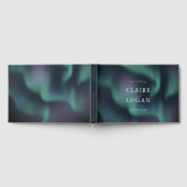 Aurora Northern Lights Wedding ゲストブック (全面)