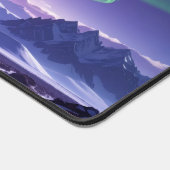 Aurora Peaks – Fantasy Dragon Night Sky Desk Mat デスクマット (コーナー)
