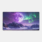 Aurora Peaks – Fantasy Dragon Night Sky Desk Mat デスクマット (正面)