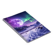 Aurora Peaks – Fantasy Dragon Night Sky Desk Mat ノートブック (右側)