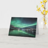 Aurora Reflectionグリーティングカード カード (黄色い花)