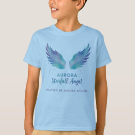 Aurora Starfall Angel Shirt Wrapped in Aurora Tシャツ