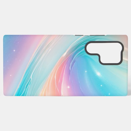 Aurora Swirl - Dreamy Light Vortex Phone Case Samsung Galaxyケース (裏面横)