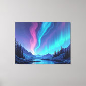 Aurora Tide – Premium 40"x32" Fluid Art Canvas キャンバスプリント (正面)