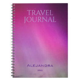 Aurora Travel Journal Name Year Notebook ノートブック