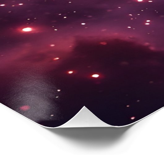 Aurora Veil Nebula Design ポスター (コーナー)