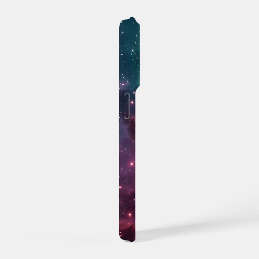 Aurora Veil Nebula Design iPhoneケース (右側面)