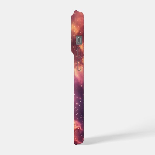 Aurora Veil Nebula Design iPhoneケース (左側面)