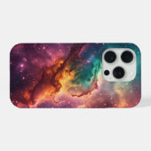 Aurora Veil Nebula Design iPhoneケース (裏面横)