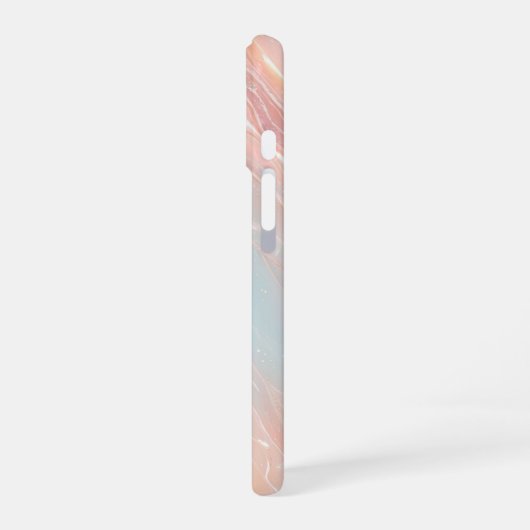 Aurora Wave Pastel Gradient Phone Case iPhone 16ケース (左側面)