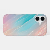 Aurora Wave Pastel Gradient Phone Case iPhone 16ケース (裏面横)