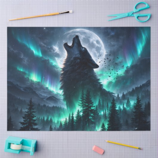 Aurora Wolf 薄葉紙 (クラフト)