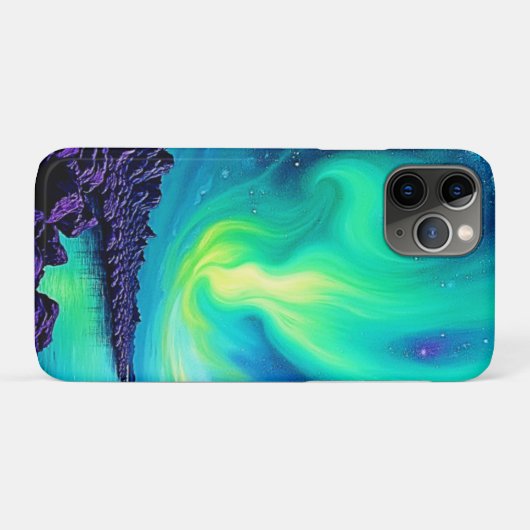 Aurora's Magical Night Sky Dance Design Case-Mate iPhoneケース (裏面(横))