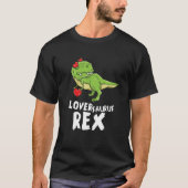 aurus Rex Dinosaur Rex Dino Love Valentines Day Tシャツ (正面)