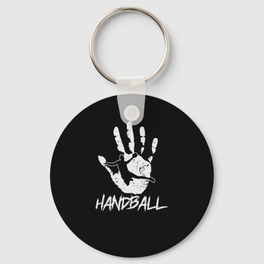 aus Hand und Ball wird Handball キーホルダー (正面)