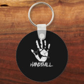 aus Hand und Ball wird Handball キーホルダー (正面)