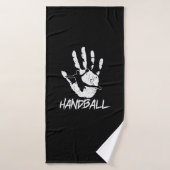 aus Hand und Ball wird Handball バスタオル (バスタオル)