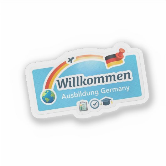 Ausbildung Germany laptop  シール (正面)