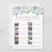 AUSHAほこりっぽい青どこ彼らはブライダルゲームカード 招待状 (正面)