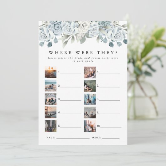 AUSHAほこりっぽい青どこ彼らはブライダルゲームカード 招待状 (スタンド正面)