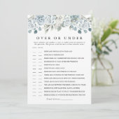 AUSHAダスティブルーオーバーまたはブライダルシャワーゲーム 招待状 (スタンド正面)