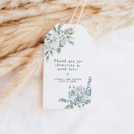 AUSHAダスティブルーフローラボーイベビーシャワー ギフトタグ