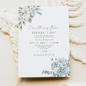 AUSHA何か青い前私はブライダルシャワー 招待状