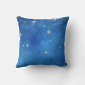 AUsome Winter Giraffe – Autism Awareness Blue Snow クッション (裏面)