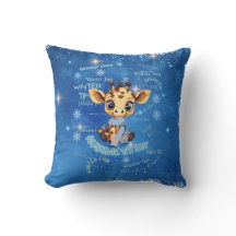 AUsome Winter Giraffe – Autism Awareness Blue Snow