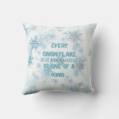 Ausome Winter – One of a Kind Snowflake Giraffe  クッション (裏面)