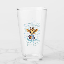 Ausome Winter – One of a Kind Snowflake Giraffe  タンブラーグラス