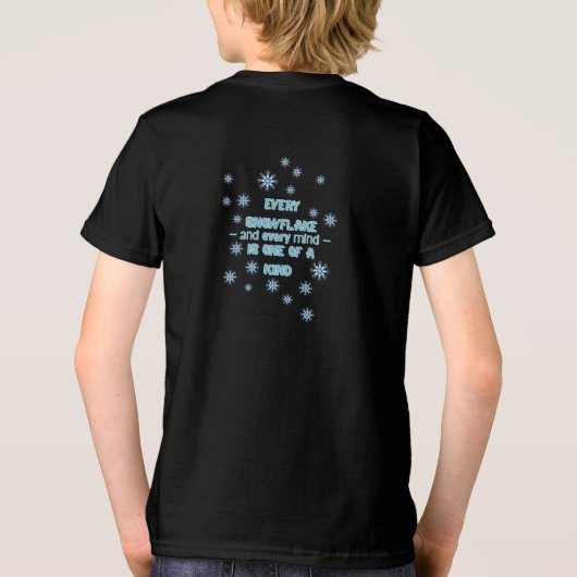 Ausome Winter – One of a Kind Snowflake Giraffe  トライブレンドＴシャツ (裏面)