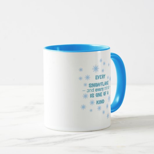 Ausome Winter – One of a Kind Snowflake Giraffe  マグカップ (正面右)